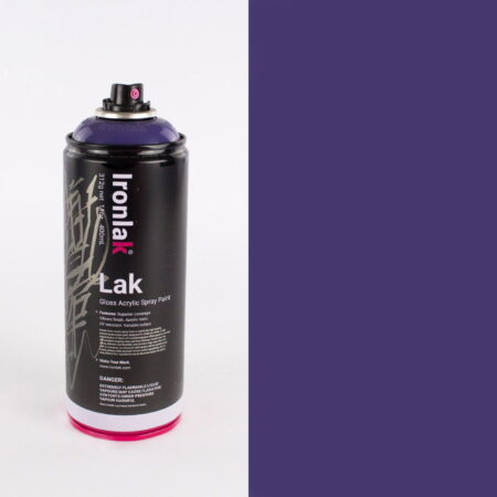 Ironlak Acrylic Spray Paint  400Ml Can - Egg Plant - Image 1