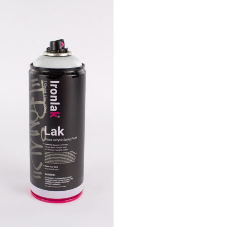 Ironlak Acrylic Spray Paint  400Ml Can  - Appliance White - Image 1