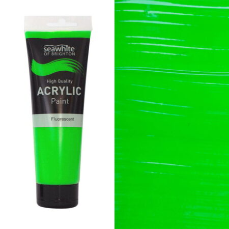 250Ml Flourescent Acrylic Paint Green - Image 1