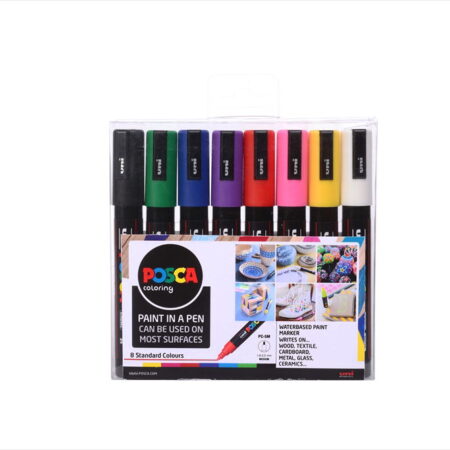 Posca Marker Set Of 8 Colours Medium 5M - Image 1