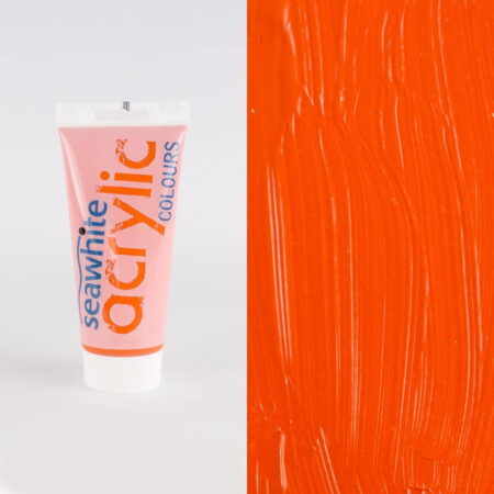 200Ml Acrylic Paint Tube Orange - Image 1