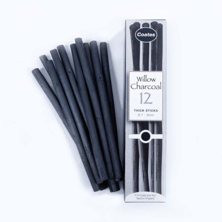 Willow Charcoal Thick 12 Stick Box - Image 1