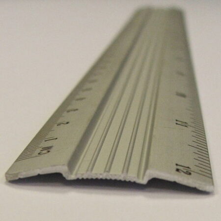 Aluminium Ruler 30Cm With Centre Ridge Cm/Inches - Image 1