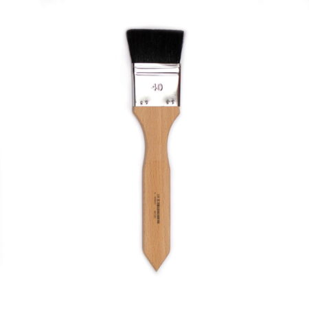 School Stationery Supplies Ox Hair Flat Brush - Size 40 - Image 1