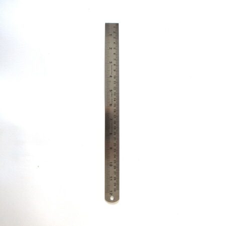 School Stationery Supplies 30Cm Steel Ruler Cm/Inches - Image 1
