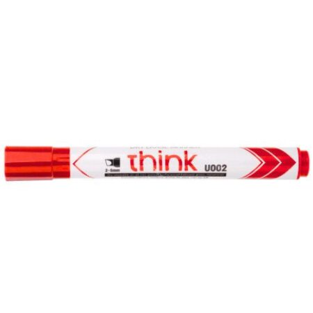 School Stationery Supplies Deli Think Whiteboard Marker Chisel Tip, U002, 2-5MM Pack Of 12 Pcs - Image 3